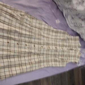 Plaid Button-Down Dress